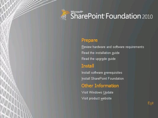 Instalacja SharePoint Foundation 2010